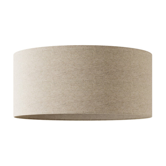 Paralume Cilindro XXL in tessuto con attacco E27 - Made in Italy - Lana Beige