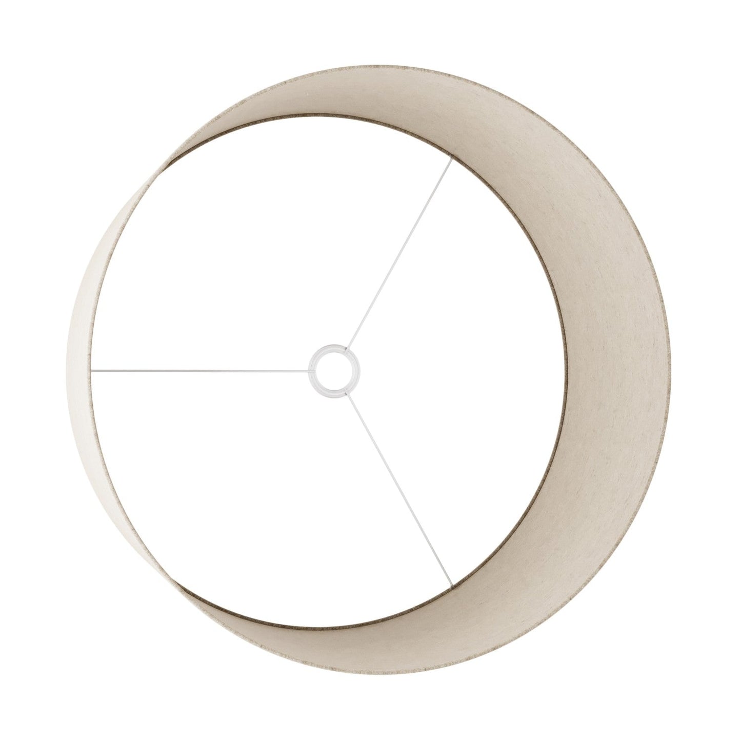 Paralume Cilindro XXL in tessuto con attacco E27 - Made in Italy - Lana Beige
