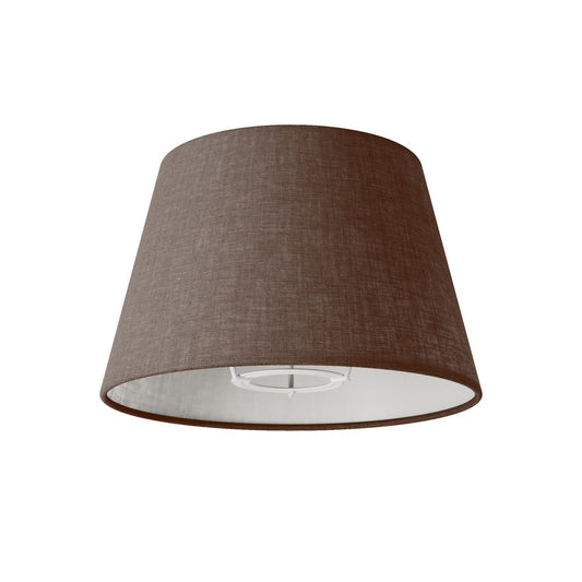 Paralume Impero S con attacco E27 per lampada da tavolo o applique - Made in Italy - Camelot Marrone