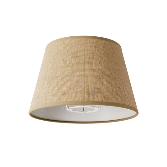Paralume Impero con attacco E27 per lampada da tavolo o applique - Made in Italy - Juta naturale