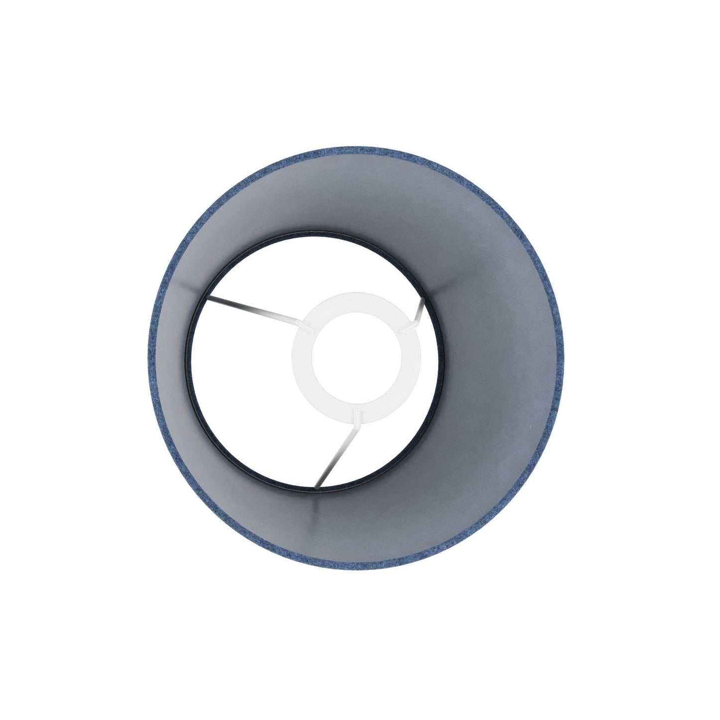 Paralume Impero S con attacco E27 per lampada da tavolo o applique - Made in Italy - Lana Blu