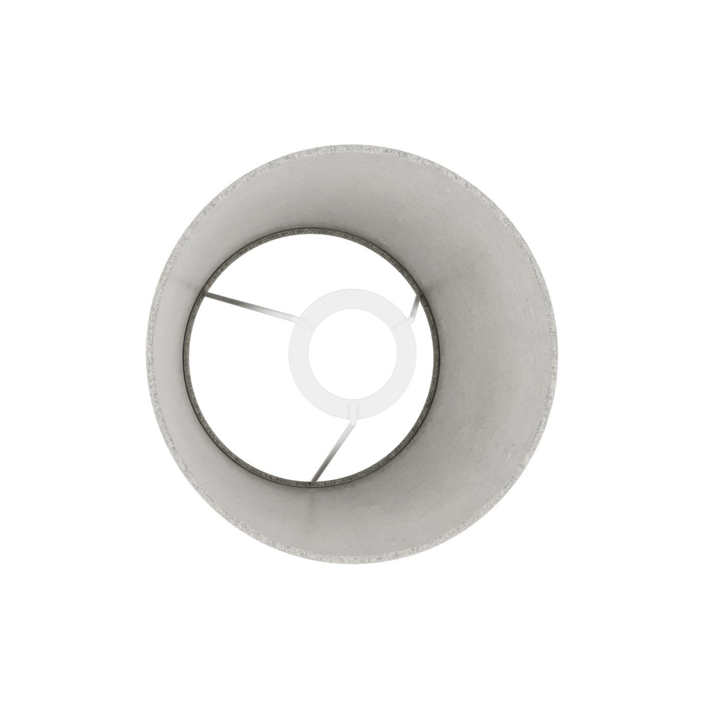 Paralume Impero S con attacco E27 per lampada da tavolo o applique - Made in Italy - Lana Grigio Chiaro