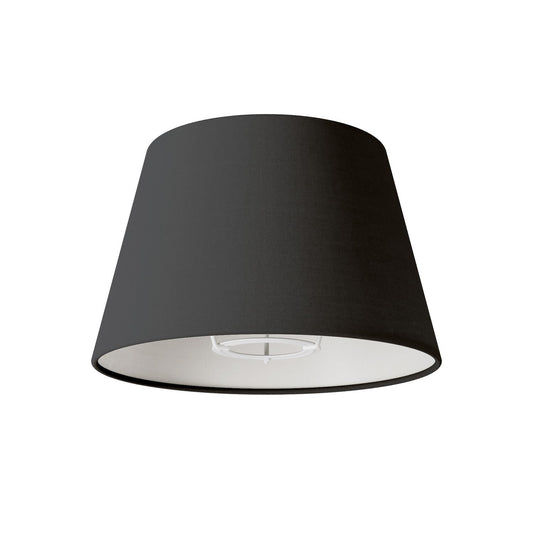 Paralume Impero con attacco E27 per lampada da tavolo o applique - Made in Italy - Teletta antracite