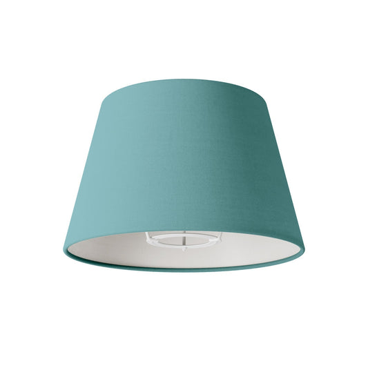 Paralume Impero S con attacco E27 per lampada da tavolo o applique - Made in Italy - Teletta Verde Dubbio