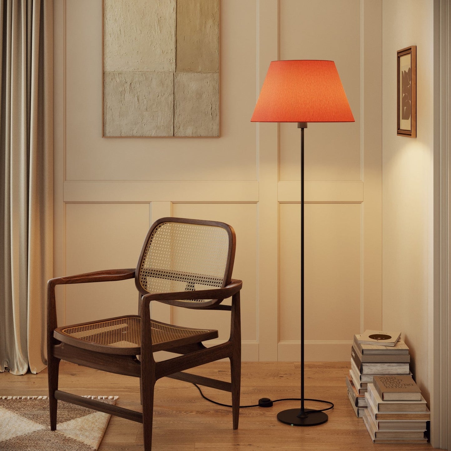 Paralume Impero L per lampada da tavolo o applique con attacco E27 - Made in Italy  - Cinette Aragosta