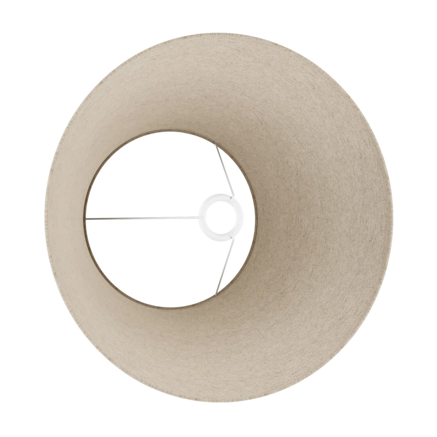 Paralume Impero L per lampada da tavolo o applique con attacco E27 - Made in Italy - Lana Beige