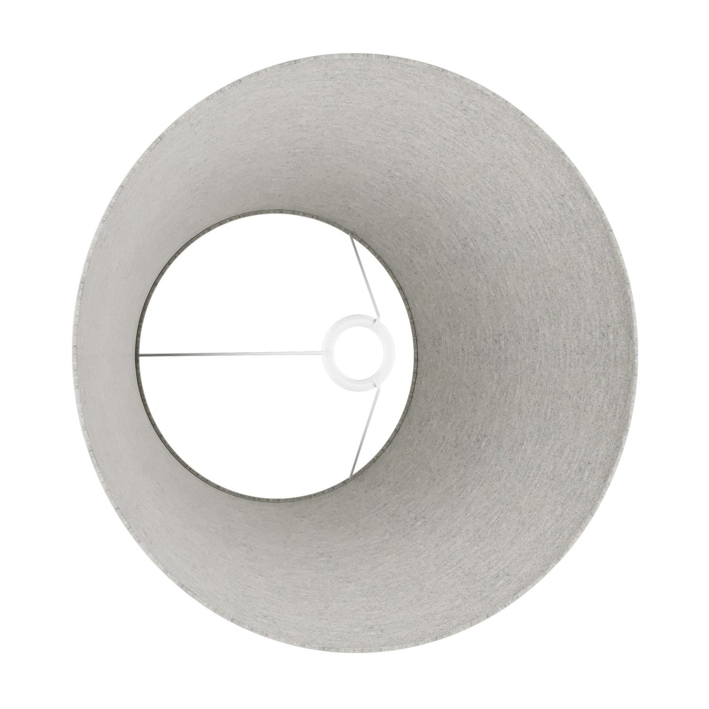Paralume Impero L per lampada da tavolo o applique con attacco E27 - Made in Italy - Lana Grigio Chiaro