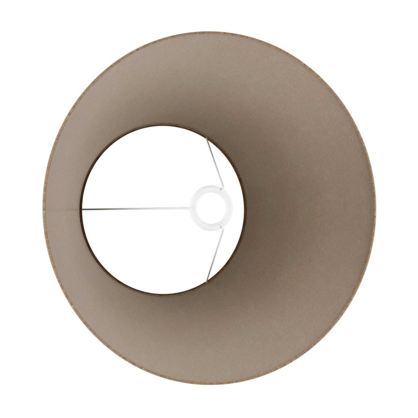 Paralume Impero L per lampada da tavolo o applique con attacco E27 - Made in Italy - Lana Marrone