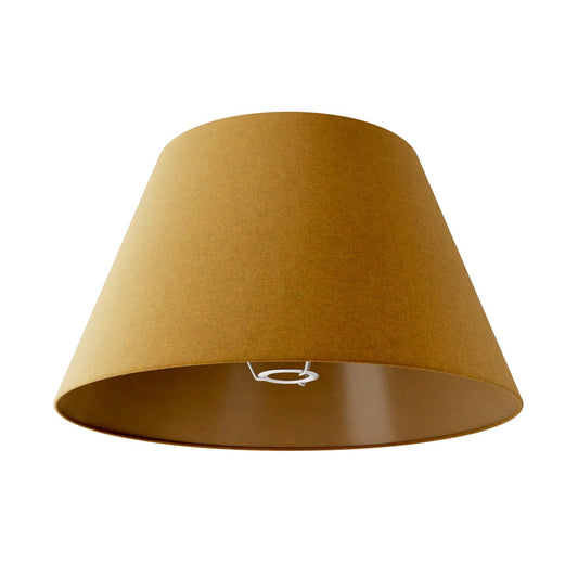 Paralume Impero L per lampada da tavolo o applique con attacco E27 - Made in Italy -  Lana Senape