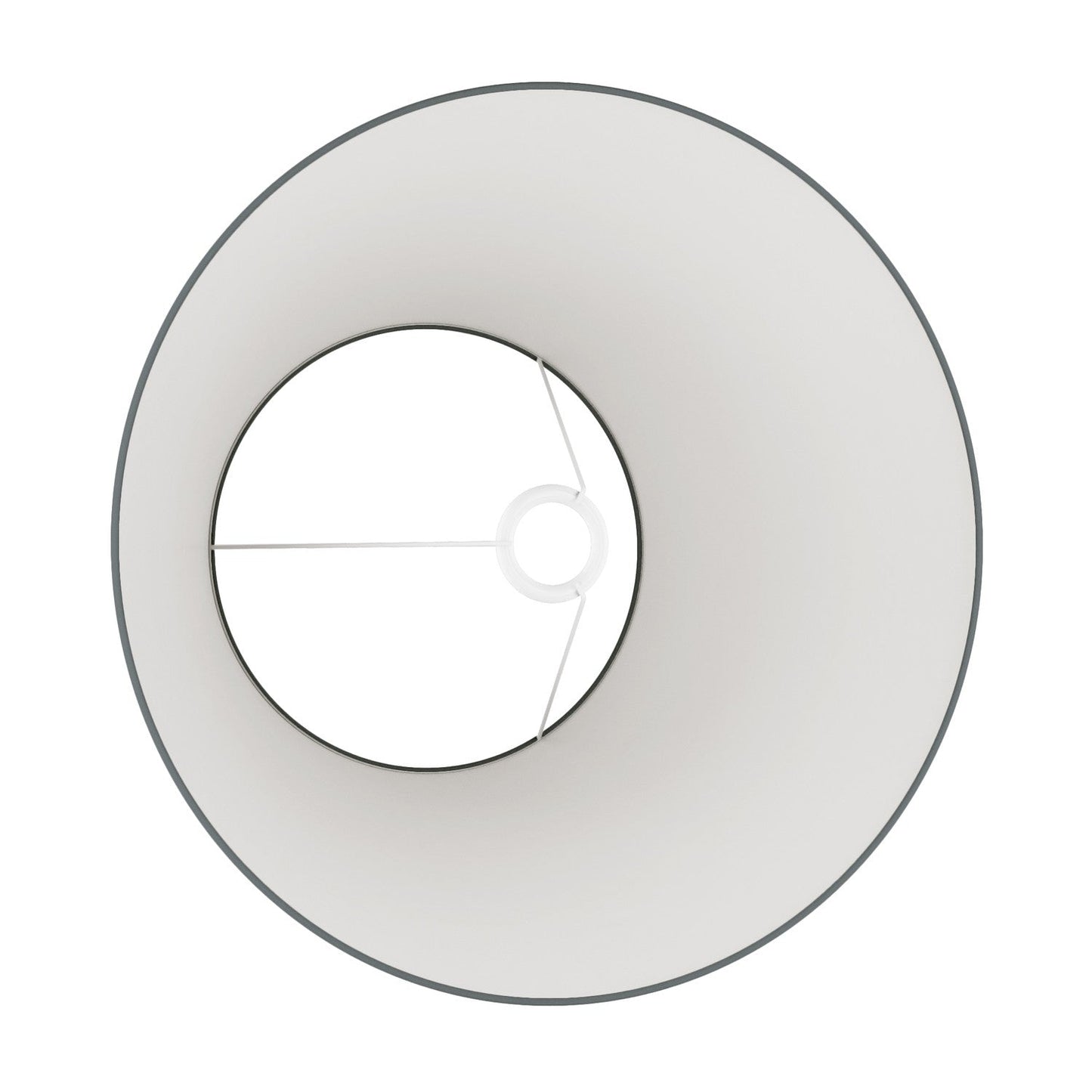 Paralume Impero L per lampada da tavolo o applique con attacco E27 - Made in Italy - Teletta Grigio Scuro