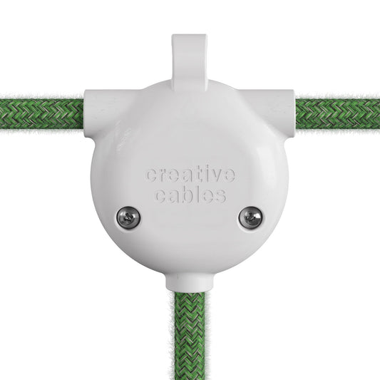 EIVA-3 Giunto 3 vie IP65 per esterno - Sistema Modulair - Bianco