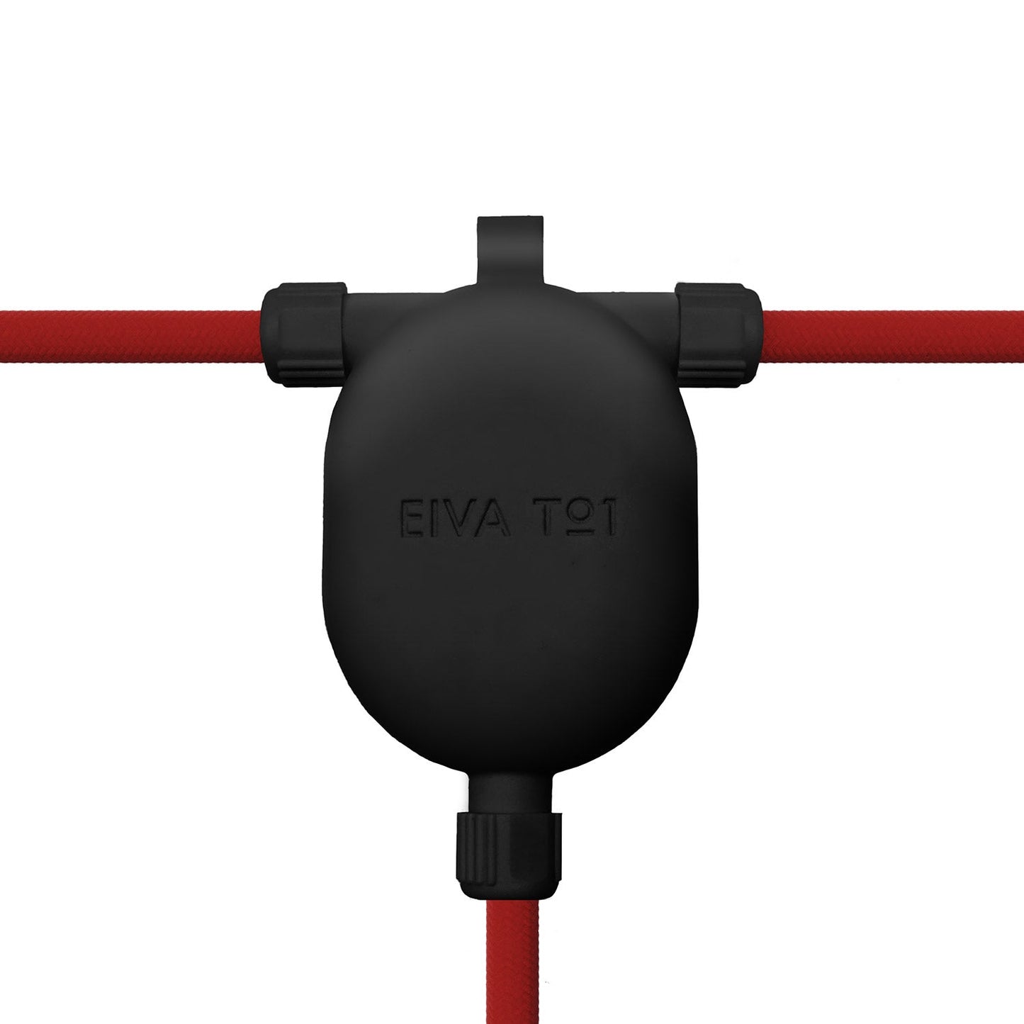 EIVA-3 Giunto a 3 vie IP65 per esterno - Sistema Modulair - Nero
