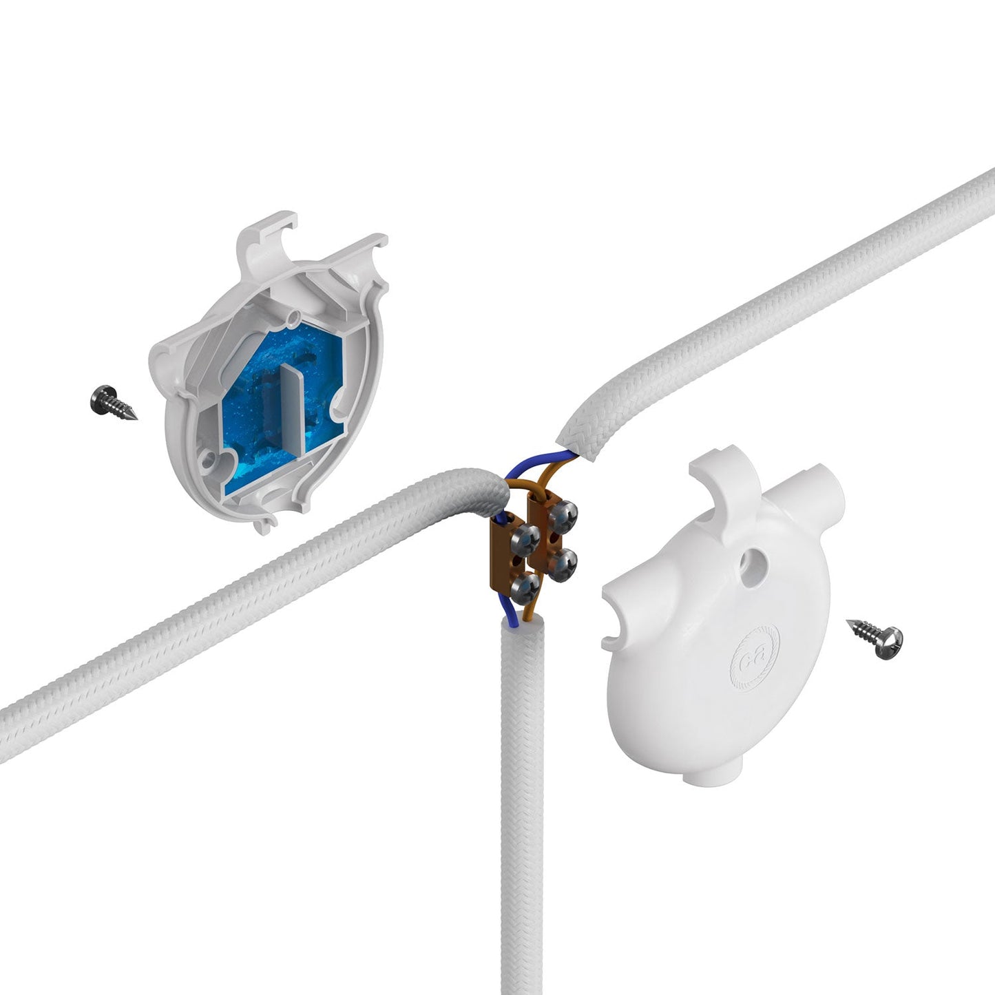 EIVA-3 Giunto 3 vie IP65 per esterno - Sistema Modulair - Verde prato