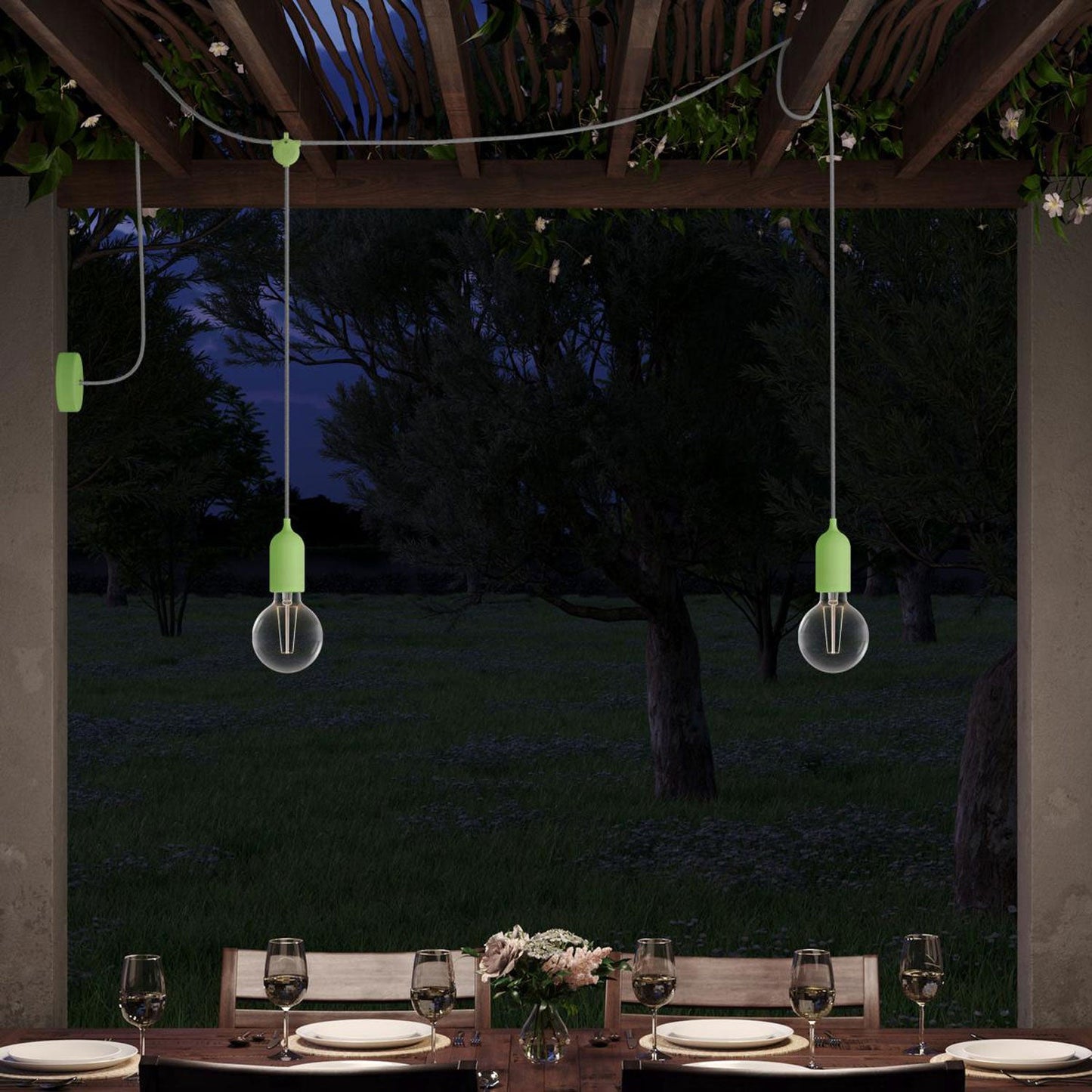 EIVA-3 Giunto 3 vie IP65 per esterno - Sistema Modulair - Verde prato