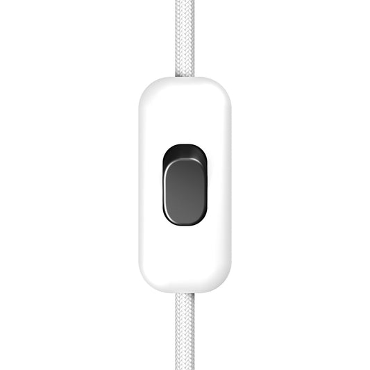 Interruttore Unipolare rompifilo Creative Switch Bianco e pulsante Nero