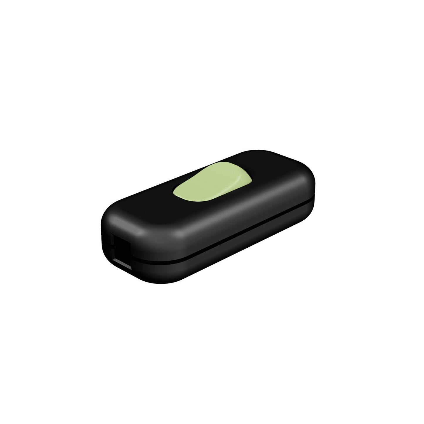 Interruttore Unipolare rompifilo Creative Switch Nero e pulsante Verde prato