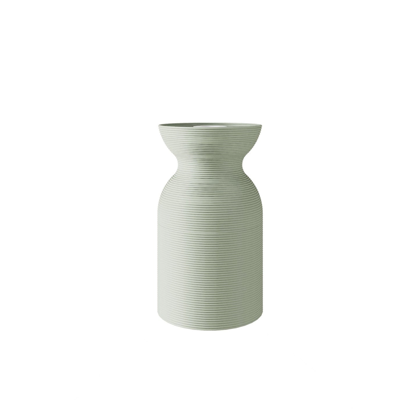 Kit portalampada E27 in plastica riciclata con stampante 3D - Verde salvia