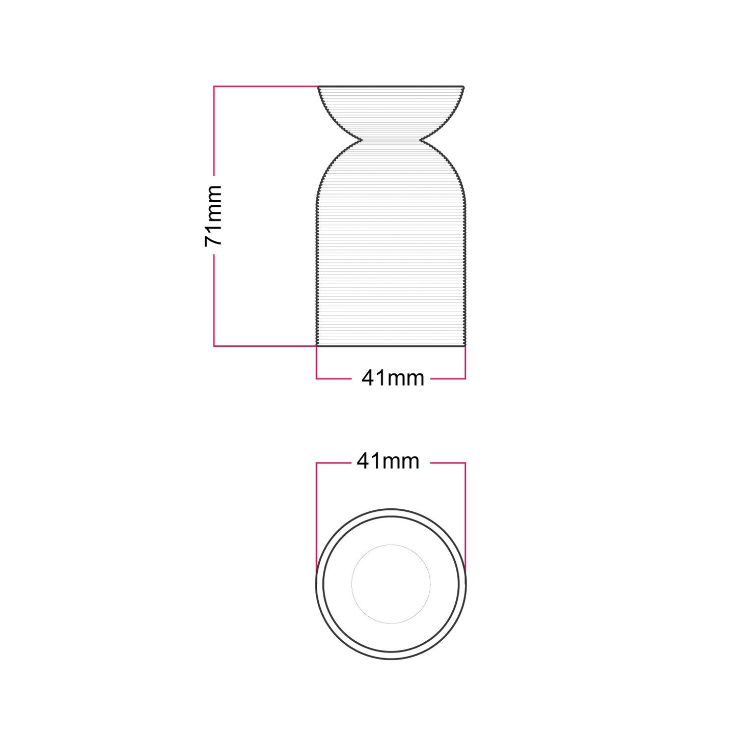 Kit portalampada E27 in plastica riciclata con stampante 3D - Rosa antico