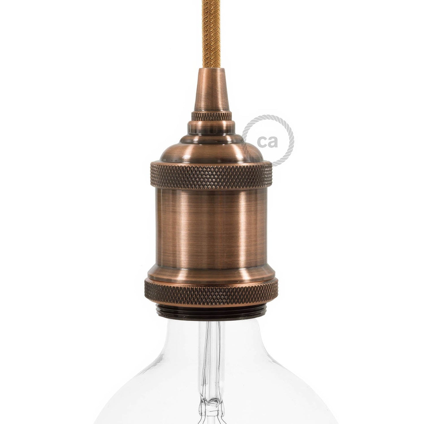 Vintage Style - single ferrule E26 light bulb socket kits - Copper
