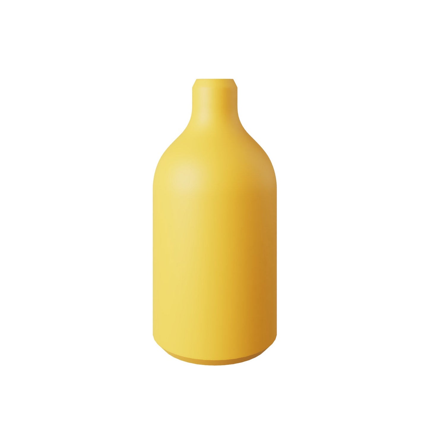 Kit portalampada E27 in silicone con serracavo nascosto - Giallo