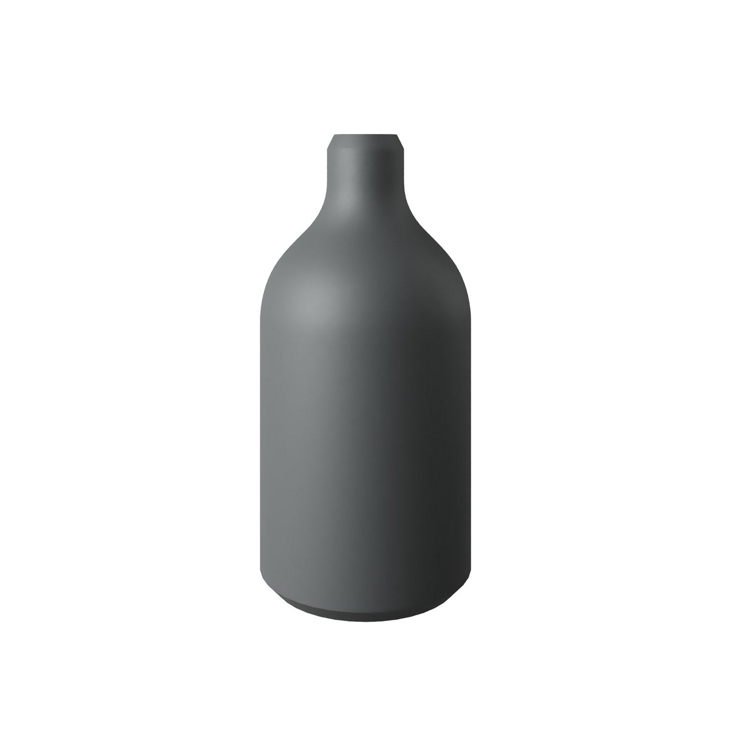 Kit portalampada E27 in silicone con serracavo nascosto - Grigio