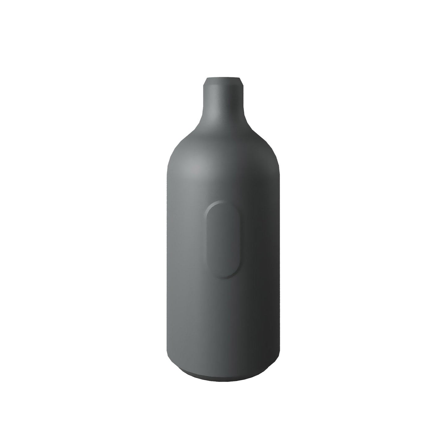 Kit portalampada E27 in silicone con interruttore e serracavo nascosti - Grigio