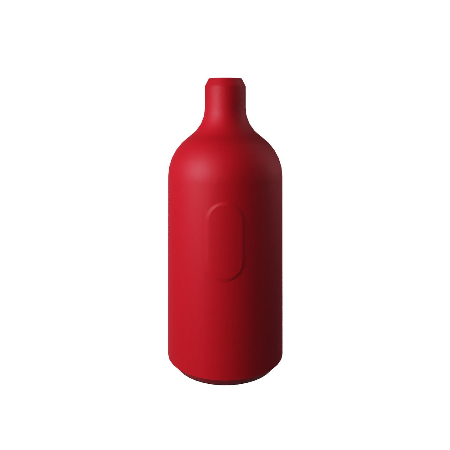 Kit portalampada E27 in silicone con interruttore e serracavo nascosti - Rosso
