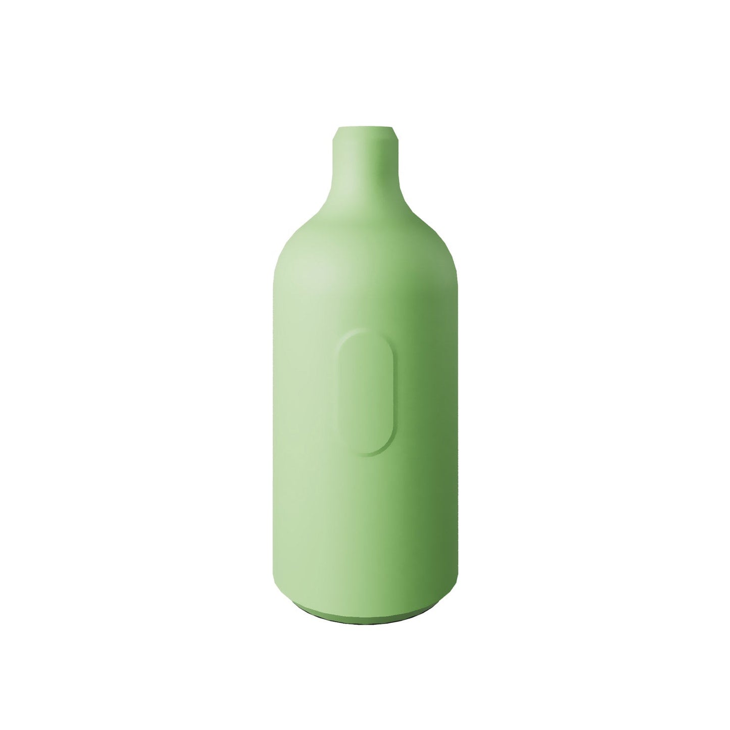 Kit portalampada E27 in silicone con interruttore e serracavo nascosti - Verde prato