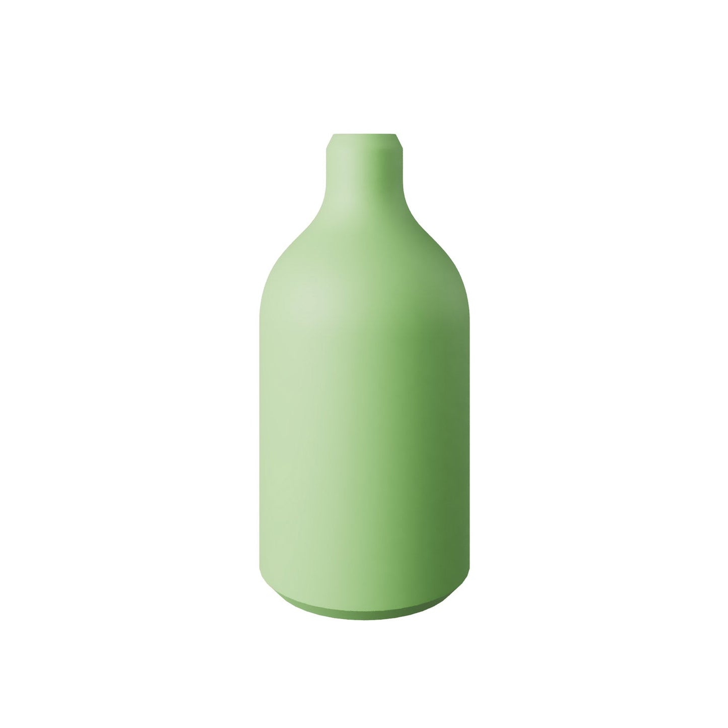 Kit portalampada E27 in silicone con serracavo nascosto - Verde prato