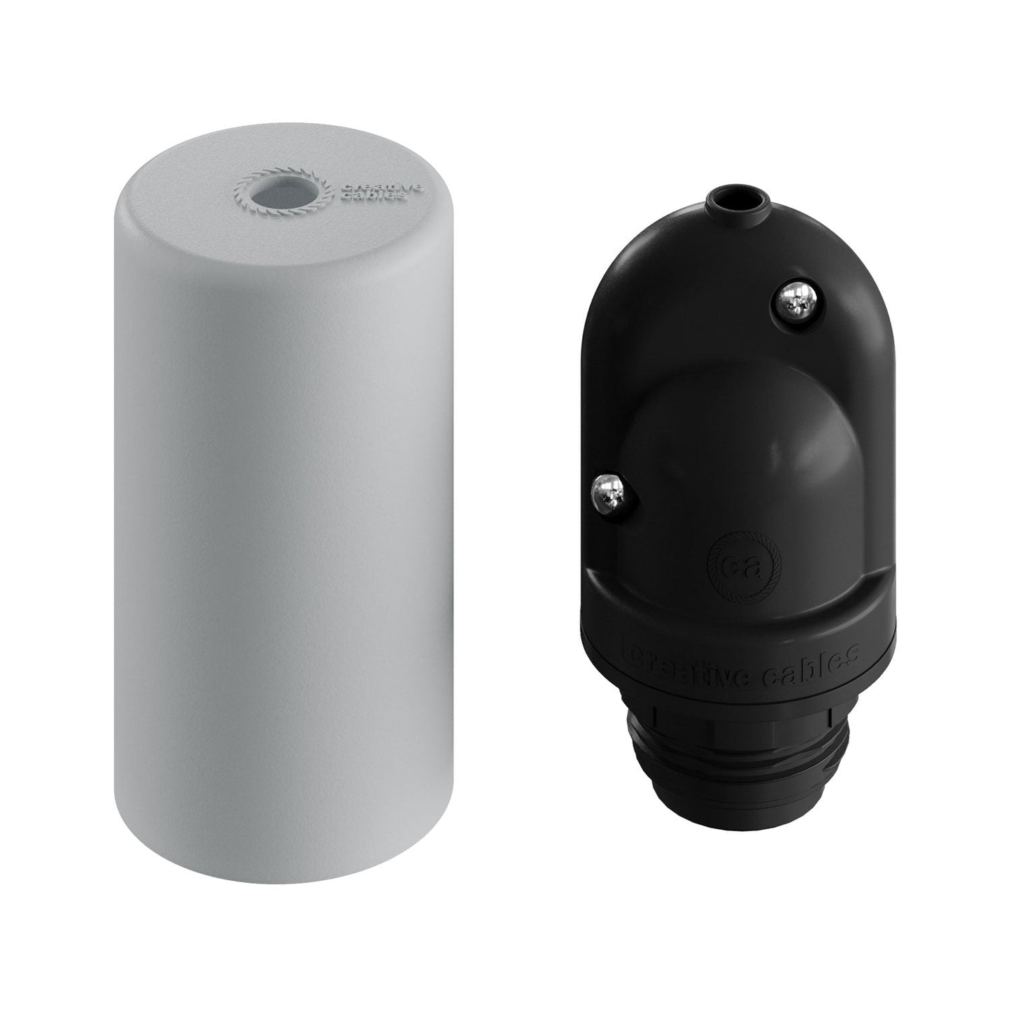 EIVA ELEGANT, kit portalampada per esterno E27 IP65 in silicone per sistema Modulair - Grigio ghiaccio
