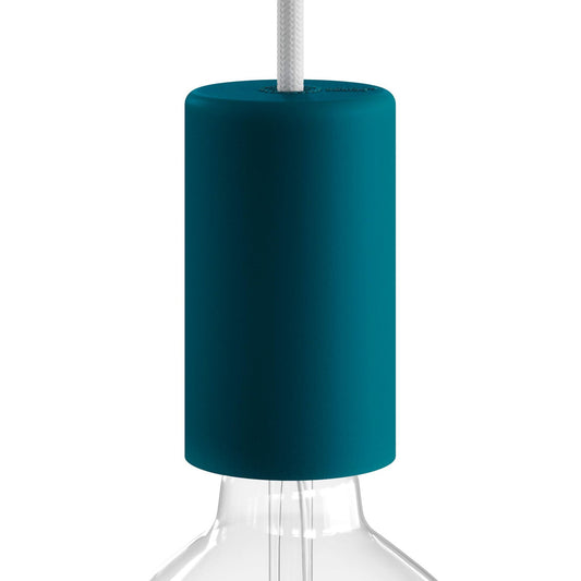 EIVA ELEGANT, kit portalampada per esterno E27 IP65 in silicone per sistema Modulair - Petrolio
