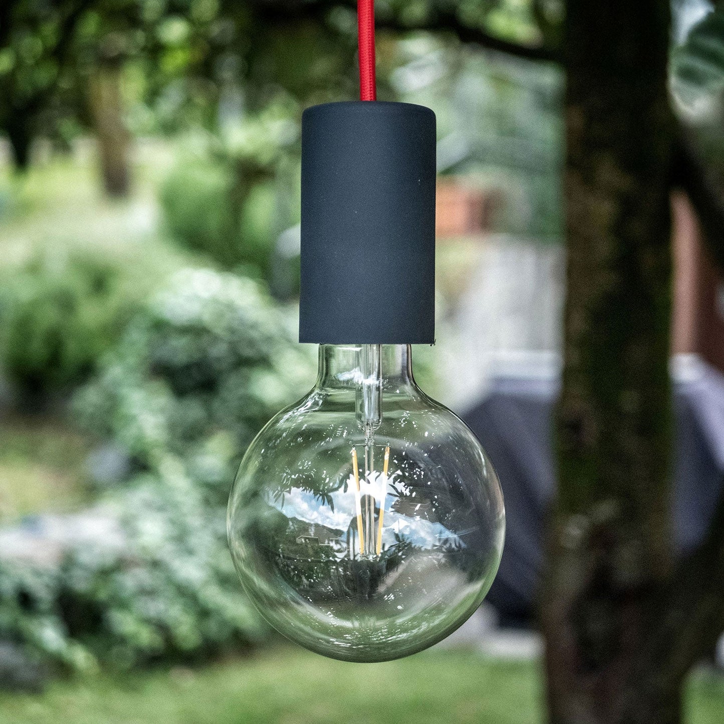 EIVA ELEGANT, kit portalampada per esterno E27 IP65 in silicone per sistema Modulair - Nero