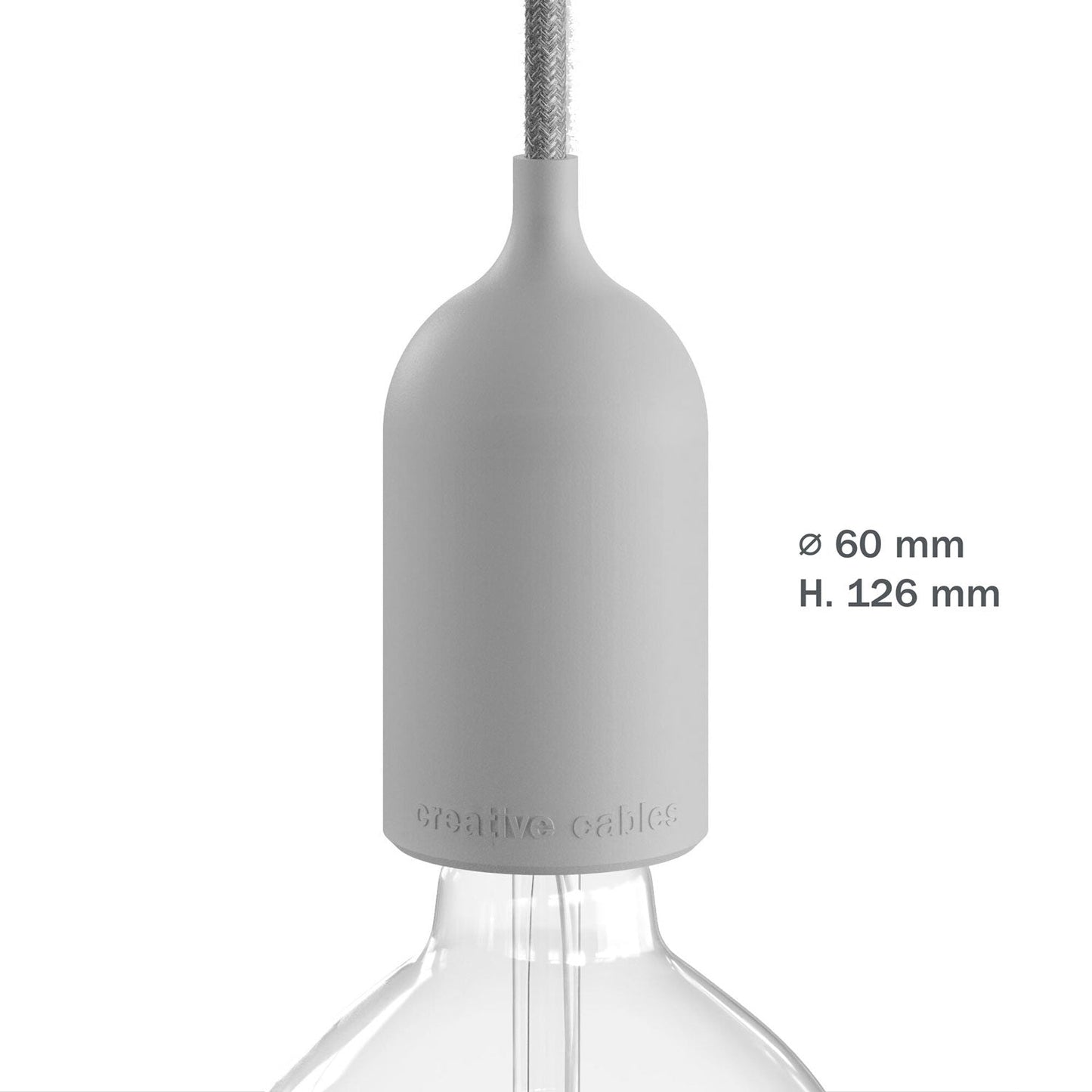 EIVA PASTEL Kit Portalampada IP65 per Esterno in Silicone E27 - Sistema Modulair - Salmone