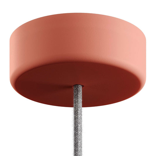 EIVA Kit Rosone in Silicone Soft Touch per Esterno IP65 - Sistema Modulair - Salmone