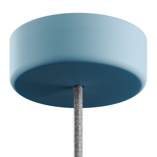 EIVA Kit Rosone in Silicone Soft Touch per Esterno IP65 - Sistema Modulair - Blu carta da zucchero