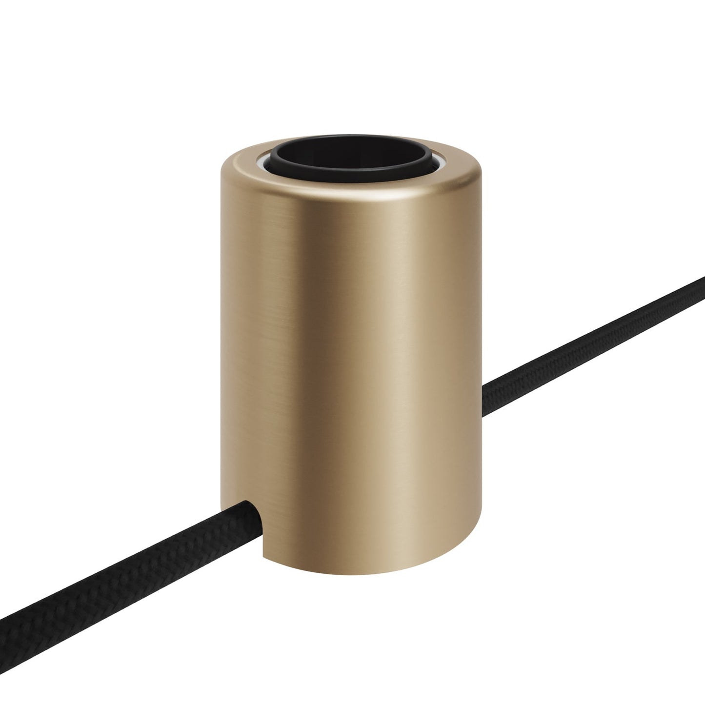Portalampada E27 Spostaluce in metallo da parete o soffitto - Bronzo satinato