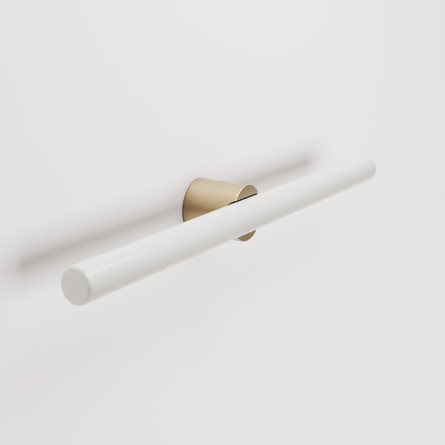 Lampada in metallo da parete o soffitto con lampadina LED lineare S14d - Bronzo satinato