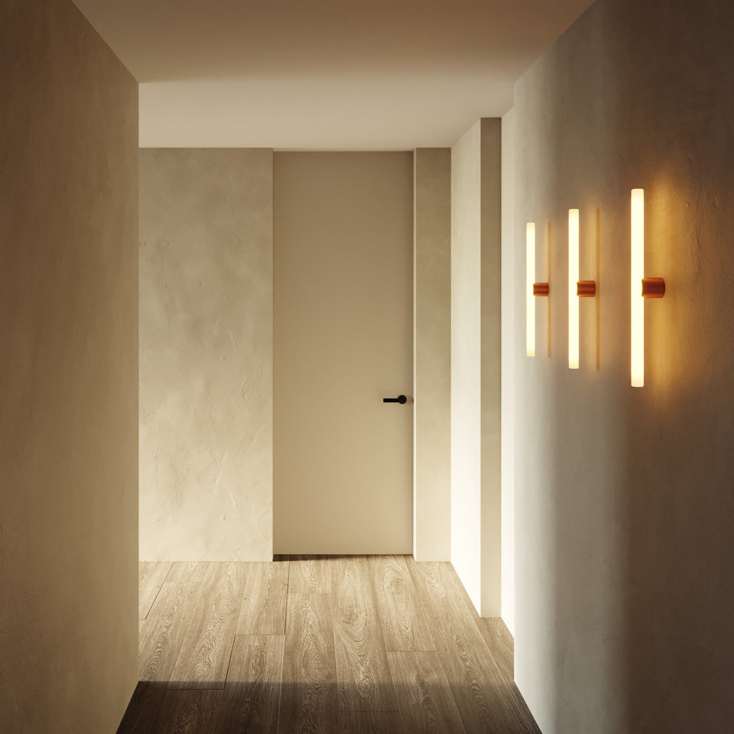 Portalampada S14d in metallo da parete o soffitto - Rame satinato