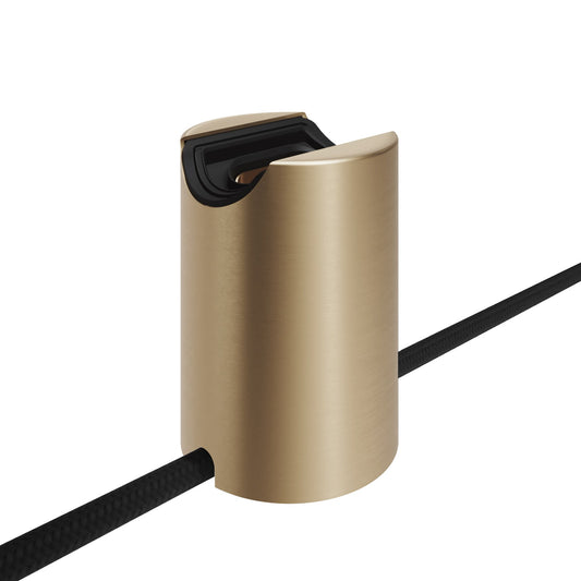 Portalampada S14d Spostaluce in metallo da parete o soffitto - Bronzo satinato