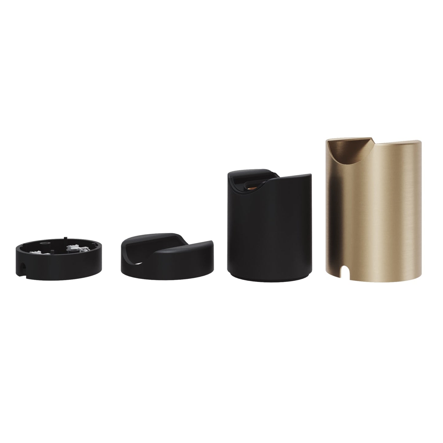 Portalampada S14d Spostaluce in metallo da parete o soffitto - Bronzo satinato