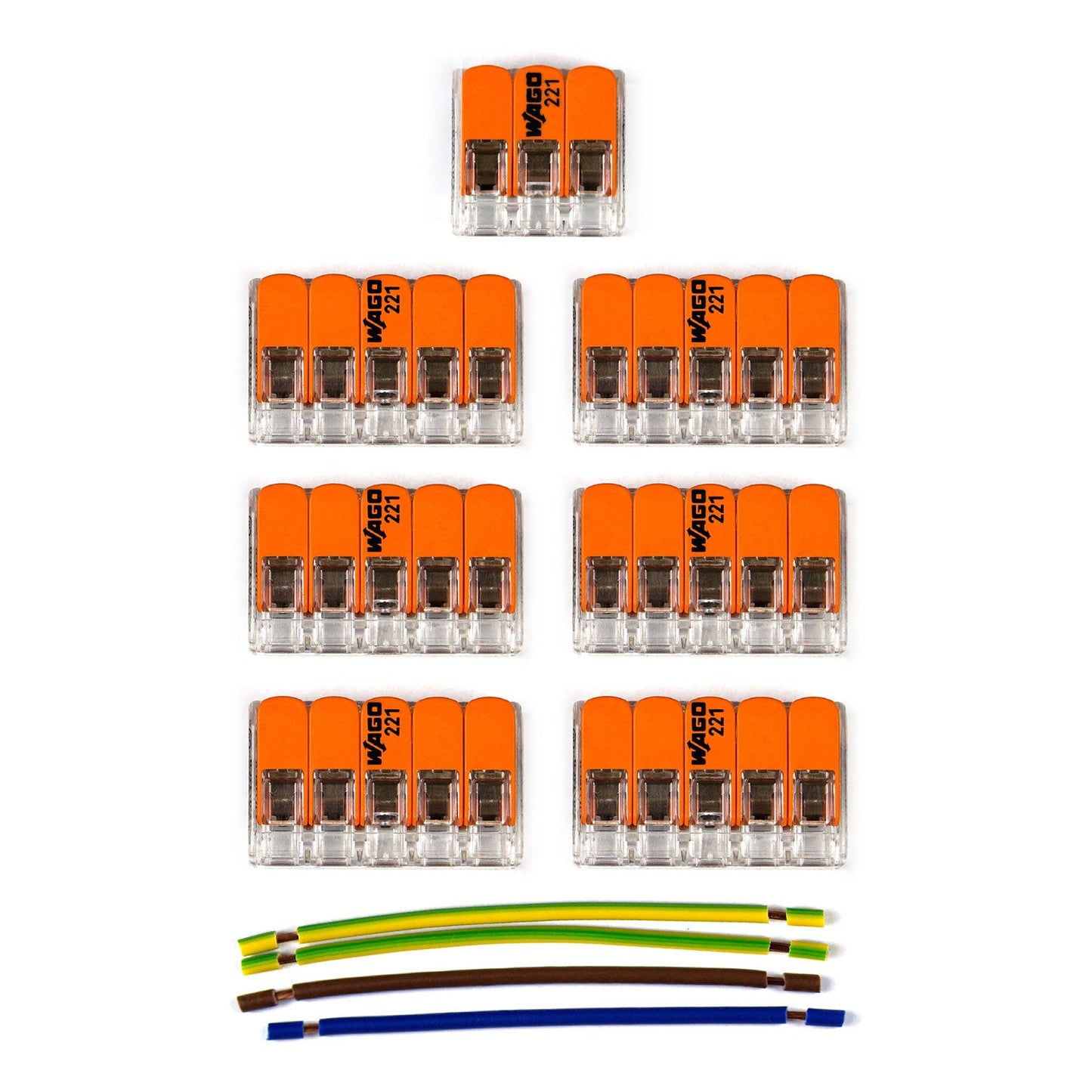 Kit di collegamento WAGO compatibile con cavo 3x per Rosone a 7 fori