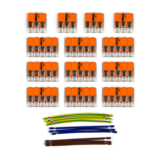 Kit di collegamento WAGO compatibile con cavo 3x per Rosone a 11 fori