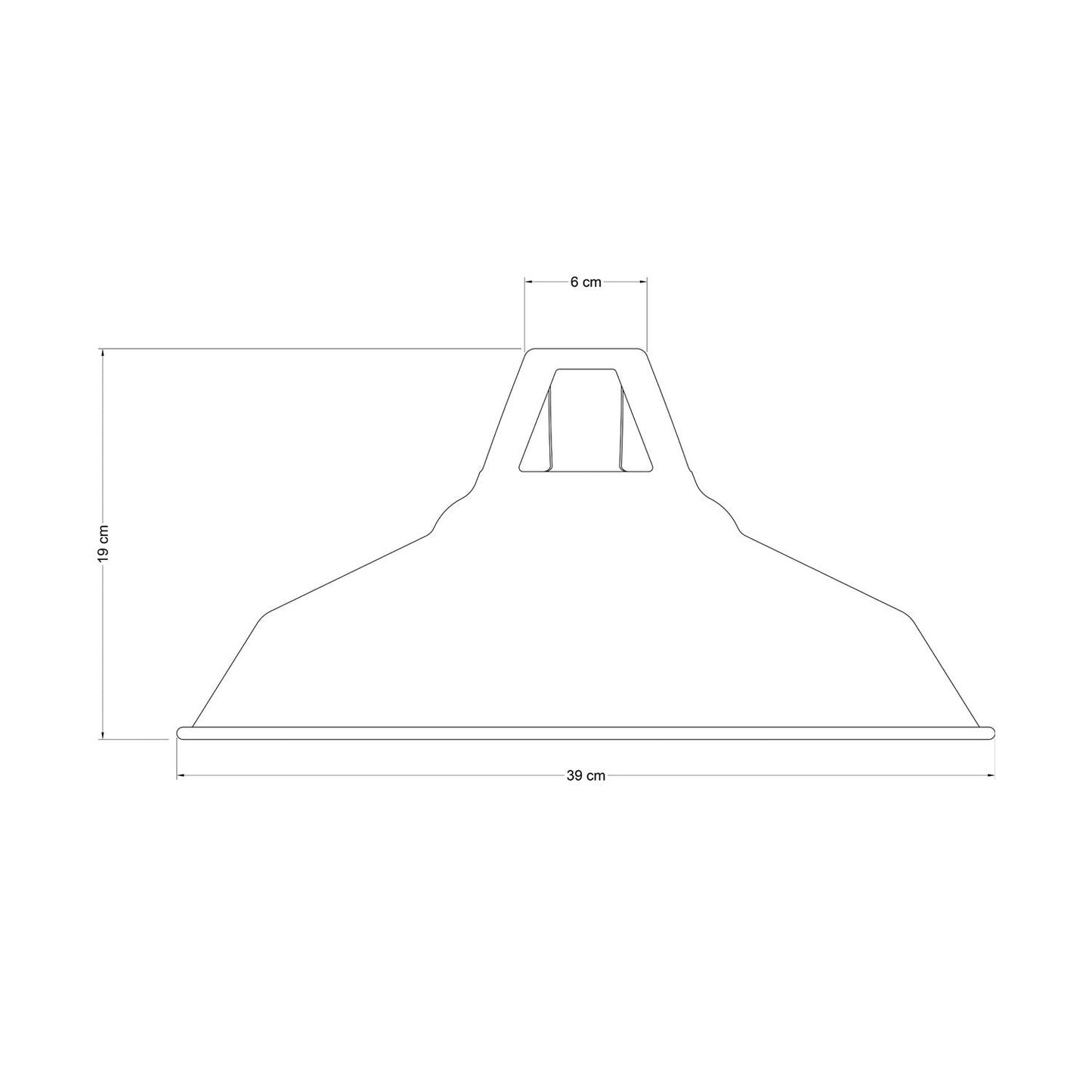 Paralume Harbour in metallo smaltato con attacco E27, diametro 38 cm - Mostarda