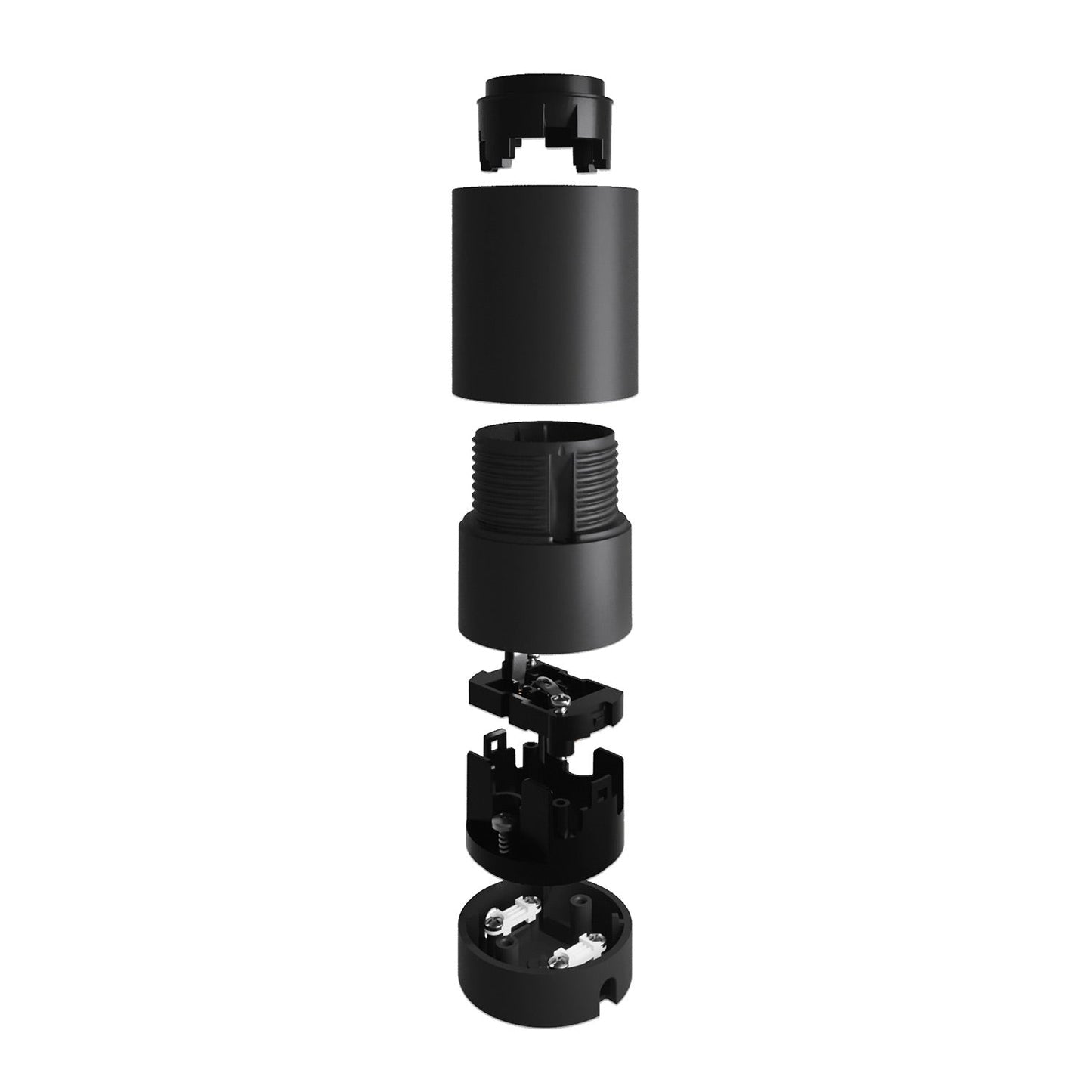 Kit Spostaluce con portalampada E27 - Nero