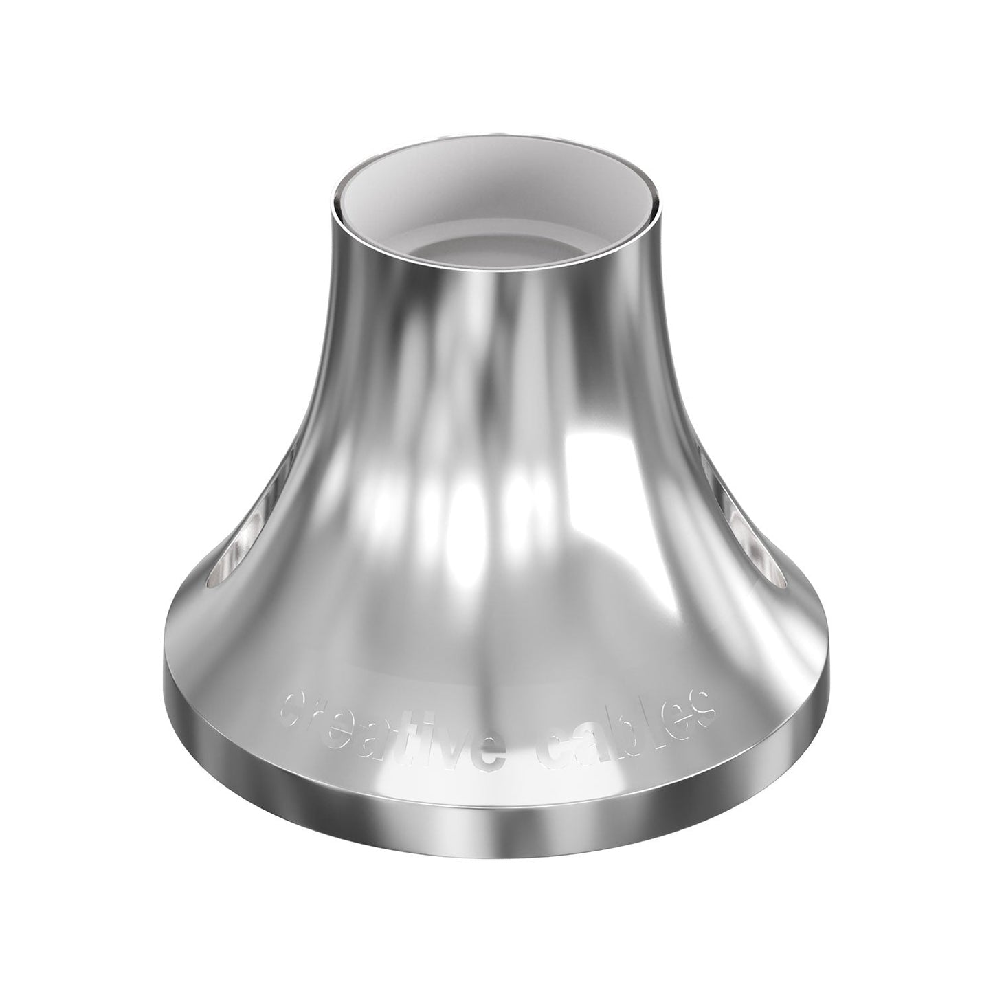 Portalampada metallizzato E27 a parete o soffitto - Cromo