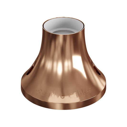 Portalampada metallizzato E27 a parete o soffitto - Rame
