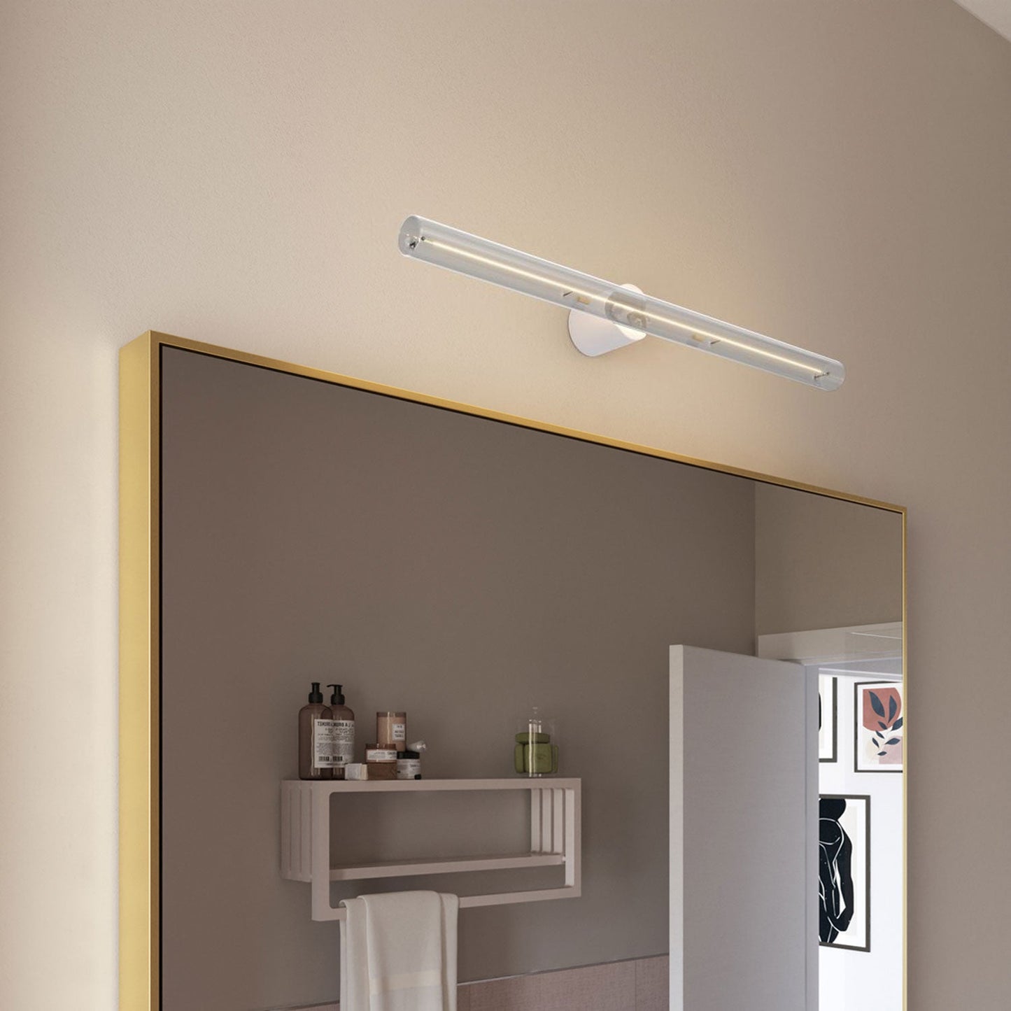 Portalampada esse14 da parete o soffitto con attacco S14d - Waterproof  IP44 - Bianco