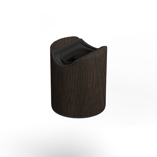 Portalampada esse14 da parete o soffitto con attacco S14d - Waterproof  IP44 - Effetto Wengé