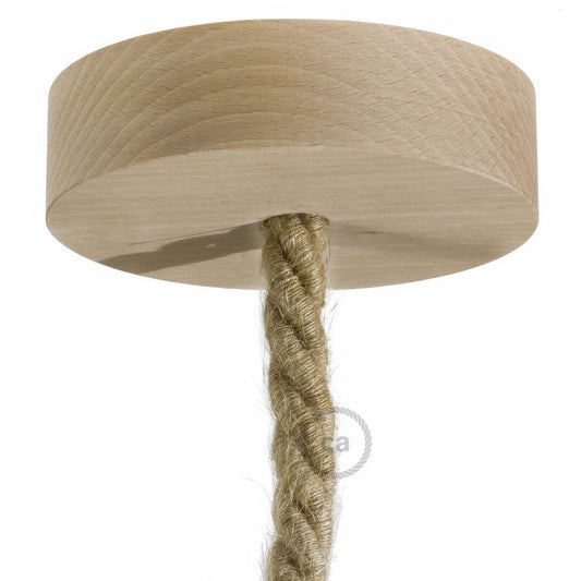 Kit rosone in legno per cordone XL - Neutro