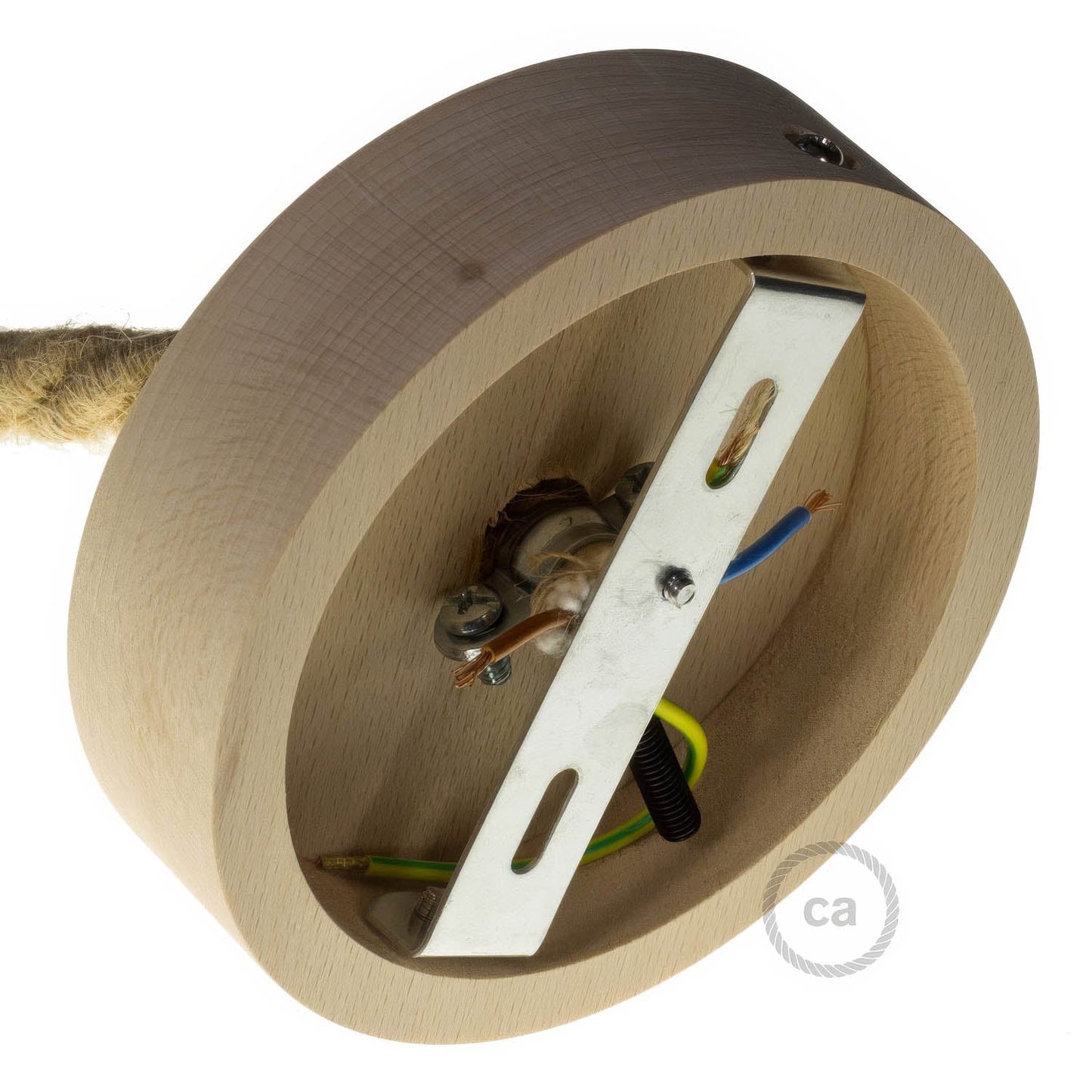 Kit rosone in legno per cordone XL - Neutro